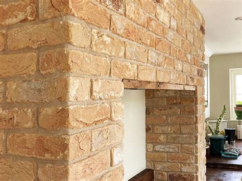 New Sandalwood Fireplace Brick Slips