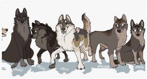 Anime Wolf Pack Fun Wolf Facts Wolf 1368x855 Png Download Pngkit