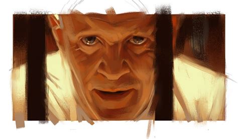 Portrait Face Anthony Hopkins The Silence Of The Lambs