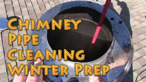 Chimney Cleaning Stove Pipe Preparation for Winter - YouTube