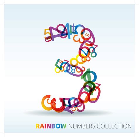 Number Three Made From Colorful Numbers Stock Image Vectorgrove