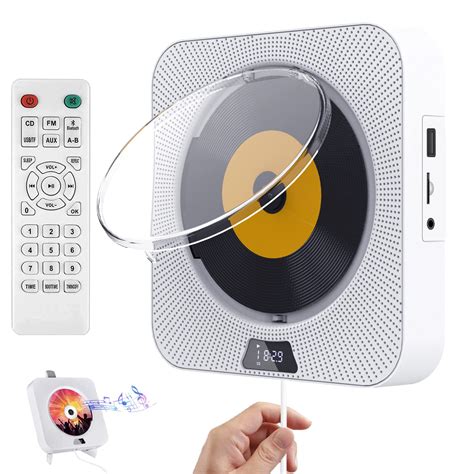 Portable Cd Player With Bluetooth Wall Mountable Cd Music Player Home