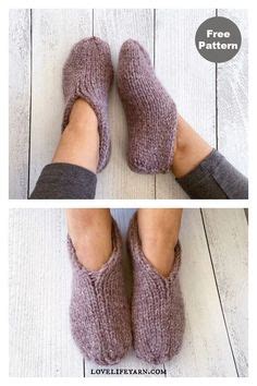 Free Knitting Patterns For Easy Cloud Slippers Ideas Free Knitting
