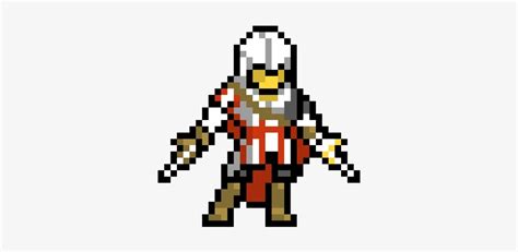Ezio Assassin S Creed Pixel Art Transparent Png X Free