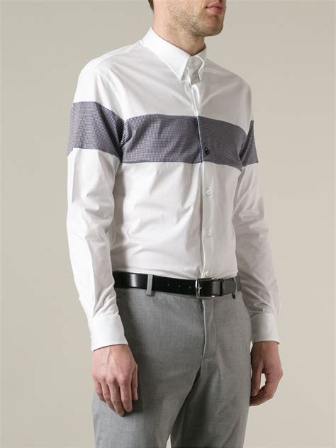 Lyst Giorgio Armani Classic Shirt In White For Men