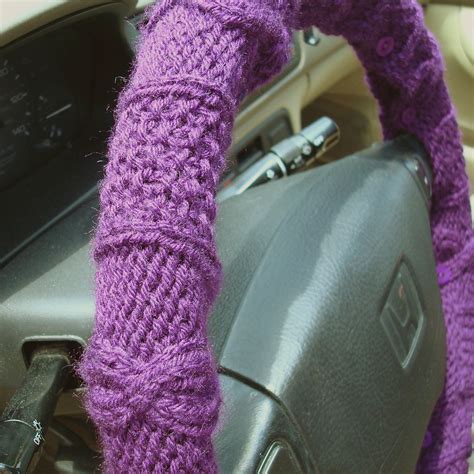 7 free easy knitting patterns. knit steering wheel cover | KnitHacker