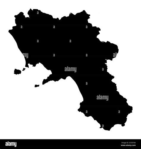 Cartina Vettoriale Campania Italia Mappa Fisica