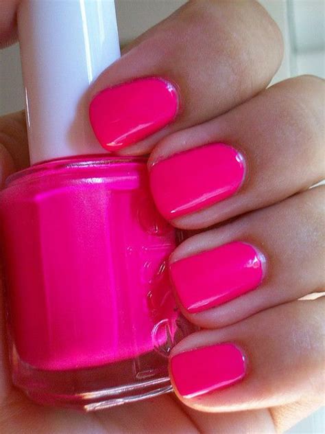 Essie Hot Pink Nail Polish I Love Nails How To Do Nails Fun Nails