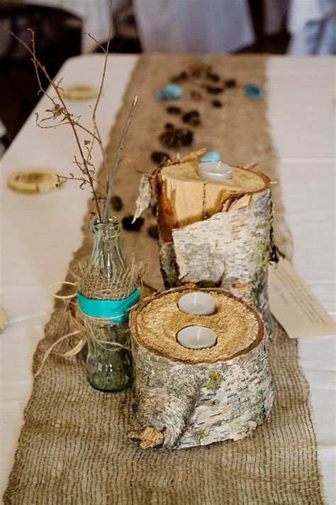 Log Centerpieces I Could Totally Make These Fall Table Centerpieces