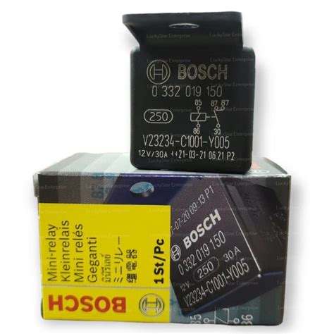 Bosch 5 Pin Relay 12v 30a 0332 019 150 3nu Made In Portugal 100