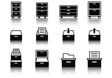 File Cabinet Icons Vector Download Free Vector Art Stock Graphics