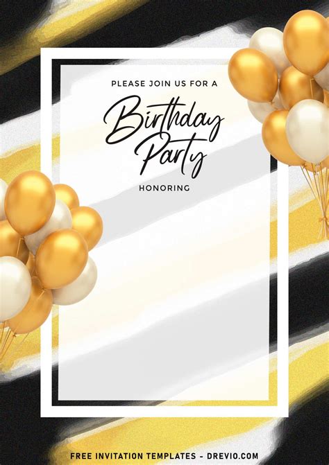 Printable Birthday Invitation Templates