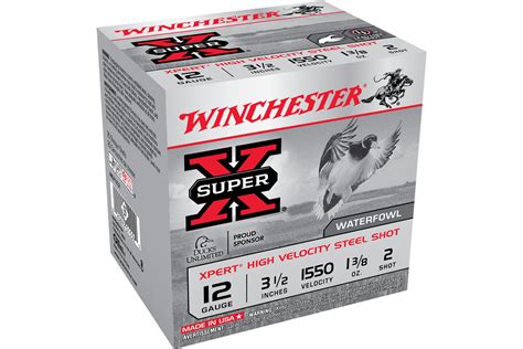 winchester 12 ga 3 1 2 inch 3 8 oz 2 25 box sportsman s outdoor superstore