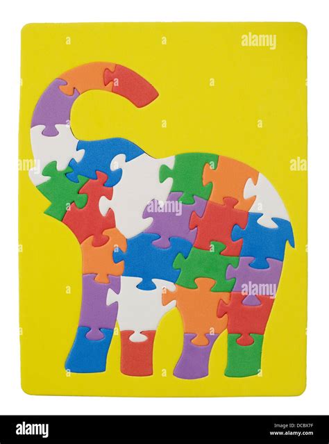 Elephant Puzzle Pieces Stock Photo Alamy