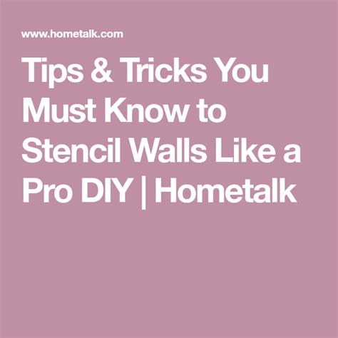 Tips And Tricks You Must Know To Stencil Walls Like A Pro Diy Stencils