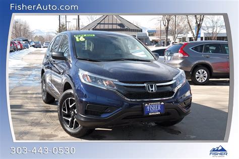 2016 Honda Cr V Awd 5dr Se Awd Sport Utility H8209 Fisher Honda