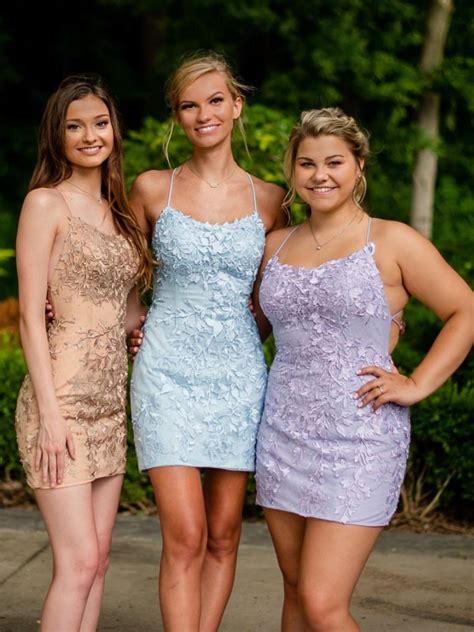 Chic Tight Short Blue Lace Criss Cross Back Prom Homecoming Dress