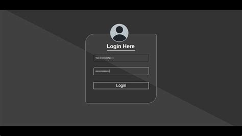 Create A Simple Login Form Using Html And Css Tutorial With Source Code