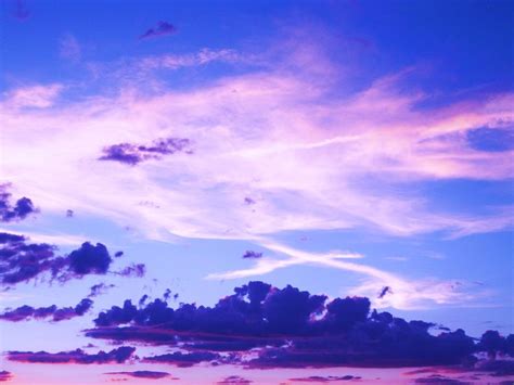 Blue And Purple Sunset By Thoselovelylies On Deviantart