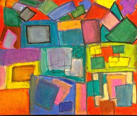 The Art Studio At Ps 250 5th Grade Abstract Chalk Pastel