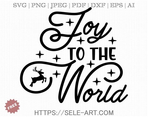 Free Joy To The World Svg Free Svg With Seleart