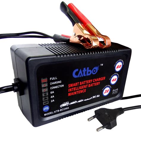Catbo 6v12v 2a4a6a Car Battery Charger Automatic Smart Battery
