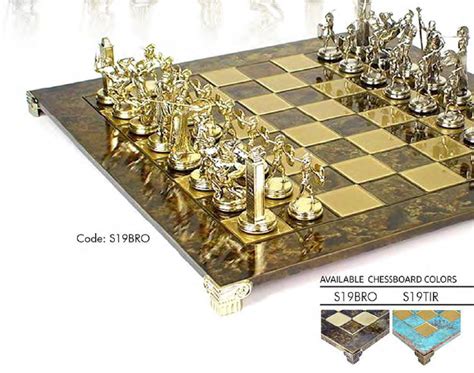Luxurious Chess Set The Trojan War
