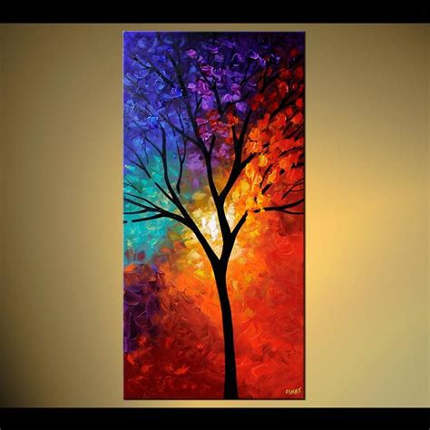 Original Abstract Art Paintings By Osnat Tree Of Life