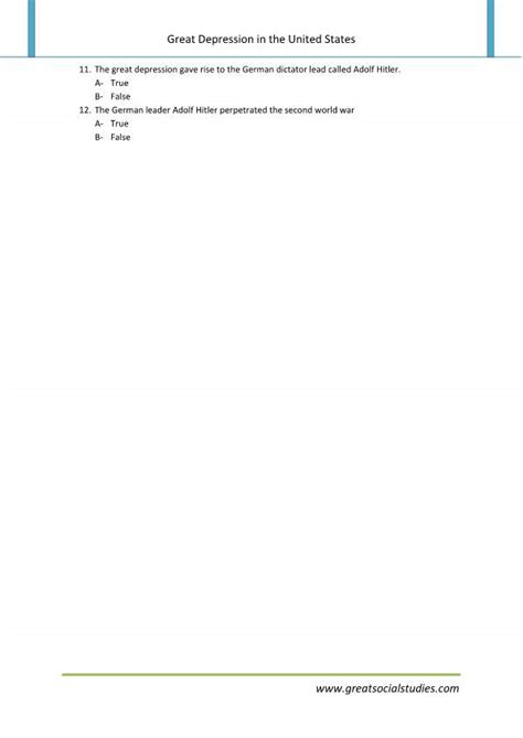The great depression was a time of economic hardship in america. an overview of the great depression answers + mvphip ...