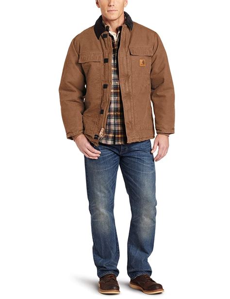 Carhartt Mens Big And Tall Arctic Quilt Lined Sandstone Duck