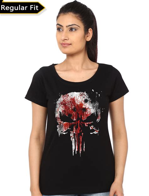Punisher Bloody Skull Black T Shirt Swag Shirts
