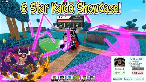 Kaido 6 Star Showcase All Star Tower Defense Youtube