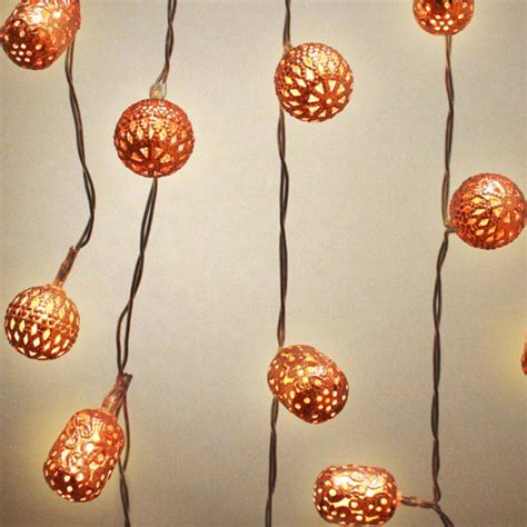 Copper Galore Lantern String Lights