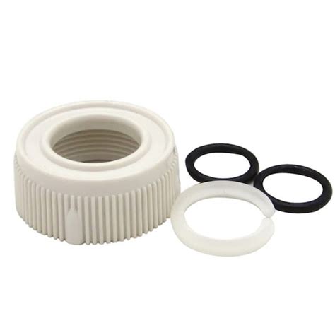 Dura Faucet SPOUT NUT AND RINGS REPLACEMENT KIT WHITE DF RK510 WT Zoro