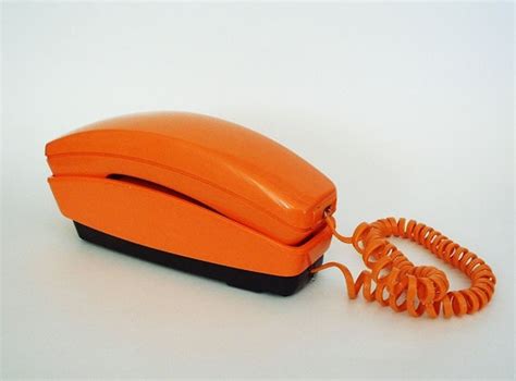 Orange Ae Gte Styleline Touch Tone Phone 1978 Etsy Phone Orange
