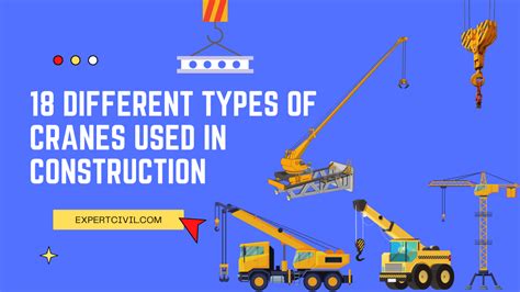 18 Different Types Of Cranes Used In Construction