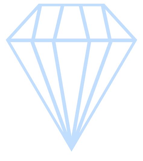 Clipart Single White Diamond