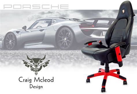 Bespoke Handmade Constructed From A Genuine Porsche Car Seat Probably The Ultimate Office