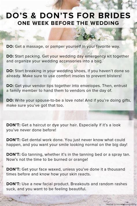Brides Dos And Donts Wedding Ceremony Outline Wedding Advice Wedding