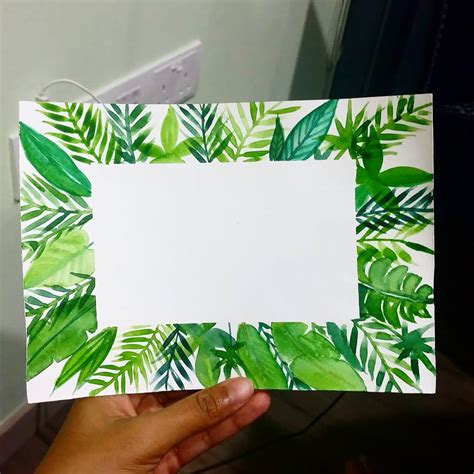 Watercolor Tropical Leaves Skillshare Student Project