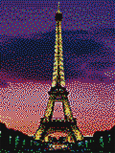 Torre Eiffel Parigi Pixel Art Gallery 16 Tavole Quercetti