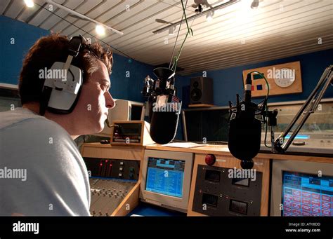 On The Air Radio Presenter At Work Hi Res Stock Photography And Images