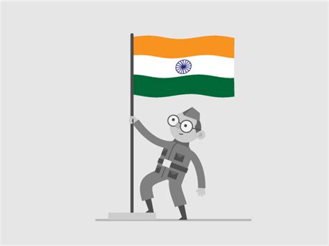 India celebrates its independence day a day after its neighbour pakistan. Happy Independence Day of India GIF Free Download