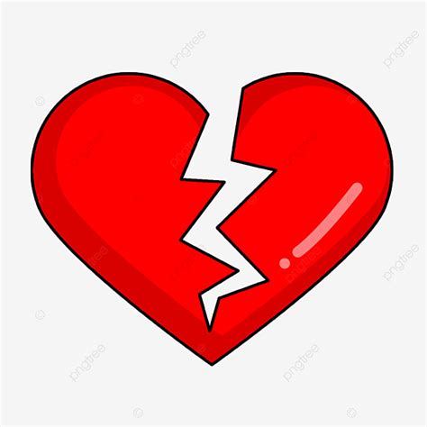 Broken Hearts Clipart Transparent Background A Broken And Incomplete