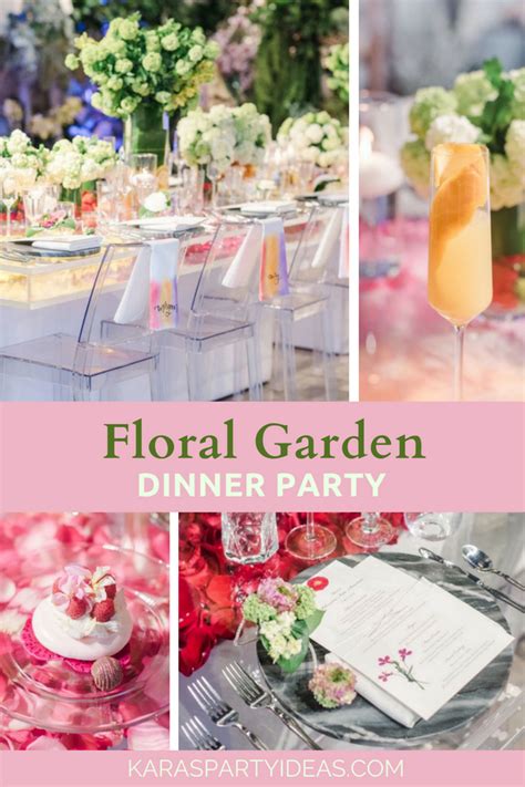 Simple dinner party games for adults to memorise. Kara's Party Ideas Floral Garden Dinner Party | Kara's ...