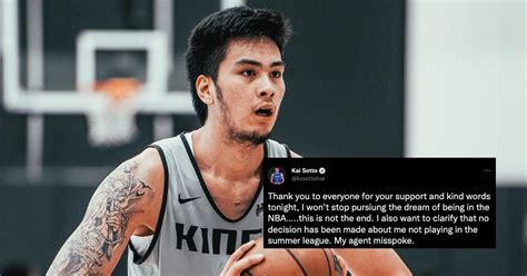 Kai Sotto Remains Determined After Going Undrafted In NBA I Won T