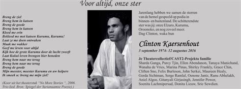 Maybe you would like to learn more about one of these? Acteur en zanger Clinton Kaersenhout overleden | blog