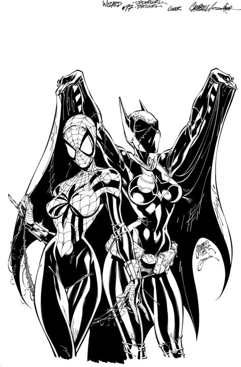 Spider Woman An Batgirl By Alex Garner Spider Girl