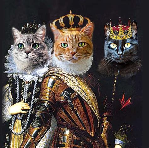 King Alfred The Mouser And His Royal Court Rpics Dog Portraits