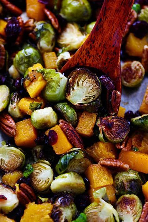 Here's the best way roast brussels sprouts in the oven and a few ways to insure that your brussels get as crispy as possible. Maple Roasted Brussels Sprouts and Butternut Squash | The ...